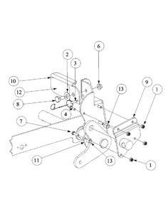 Optional And Standard Foot Pedal Deck Lift Diagram and Parts List for M60-KW 53AB5DBX150-23-HP Cub Cadet Lawn Tractor